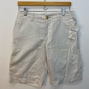 Tommy Bahama Men's Flat Front Beige Shorts 30